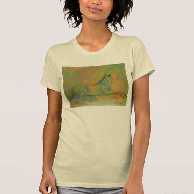 T-shirt Horse Pastel Portrait (Devant)