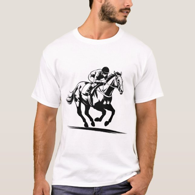 T-shirt horse racing (Devant)