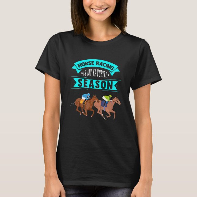 T-shirt Horse Racing Est Mon Application De Course De Chev (Devant)