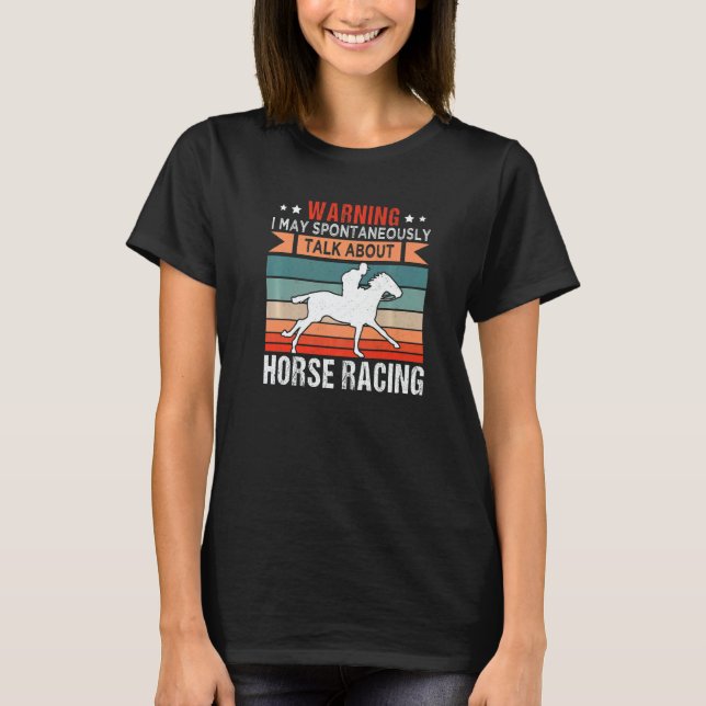 T-shirt Horse Racing Jockey Horseback Riding Barrel Racer (Devant)