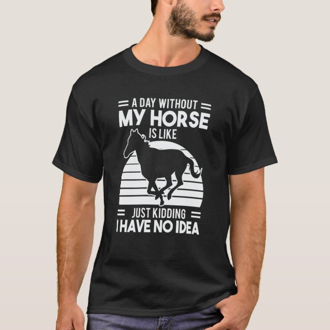 T-shirt Horse Riding Owner Outfit Equestrian Horse   6 (Devant)