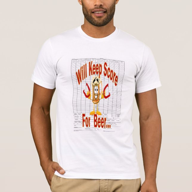T-shirt HorseChaussures Base Bella Canvas ScoreKeeper Tee (Devant)