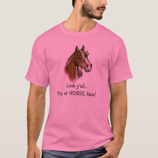 T-shirt Horseface, vous regardent. C'est visage de CHEVAL