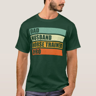 T-shirt Horserainer papa mari famille de héros