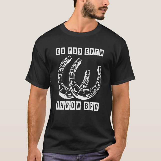 T-shirt Horseshoe Jetez Même Bro Pitching Toss Ga (Devant)