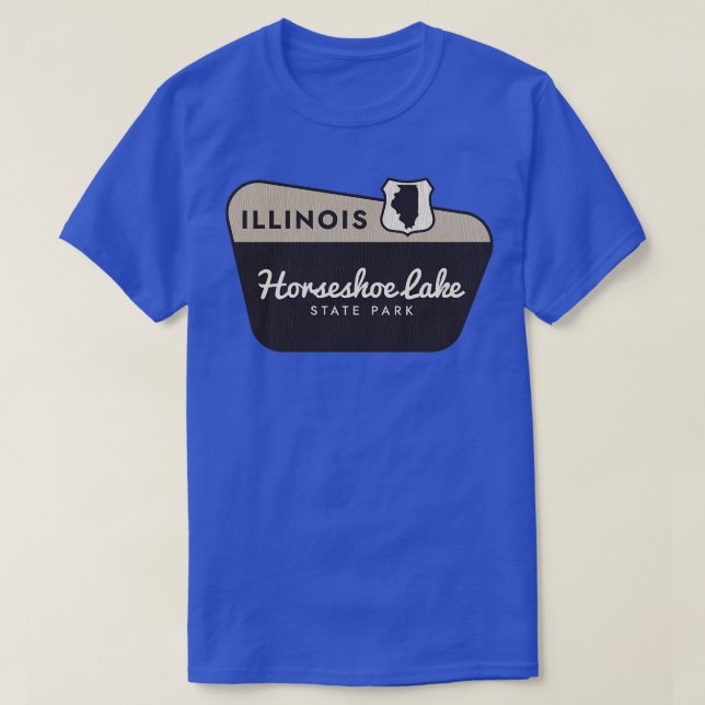 T-shirt Horseshoe Lake State Park Illinois Affiche de bien (Design devant)