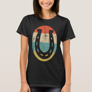 T-shirt Horseshoe Vintage Style Lucky