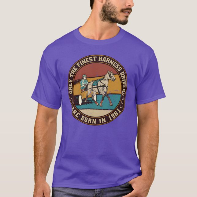 T-shirt HorsesrottingConducteurs nés en 1981 Anniversaire  (Devant)