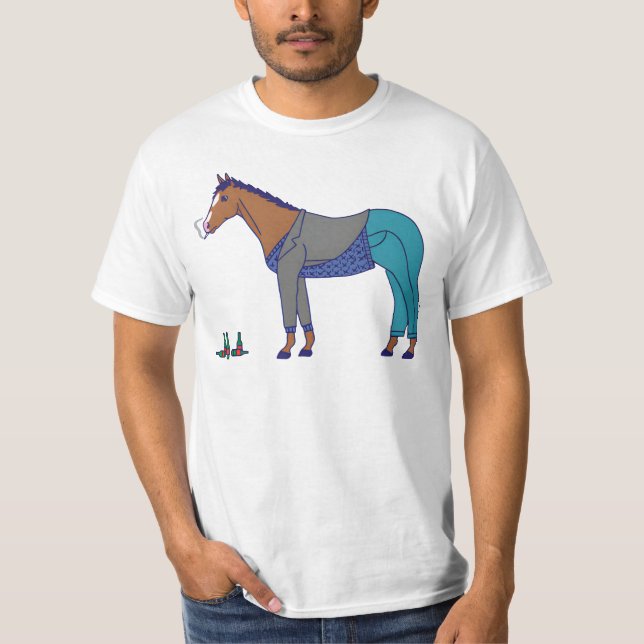 T-shirt " Horsin' Around - Bojack Horseman" (Devant)