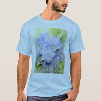 T-shirt Hortensia bleu, hortensia, fleurs, aquarelle
