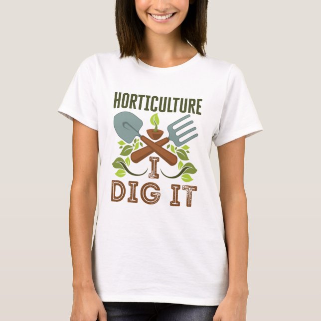 T-shirt Horticulture Je La Creuse (Devant)