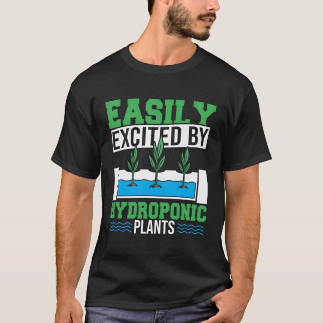 T-shirt Horticulture Plante intérieure Hydropon facilement (Devant)
