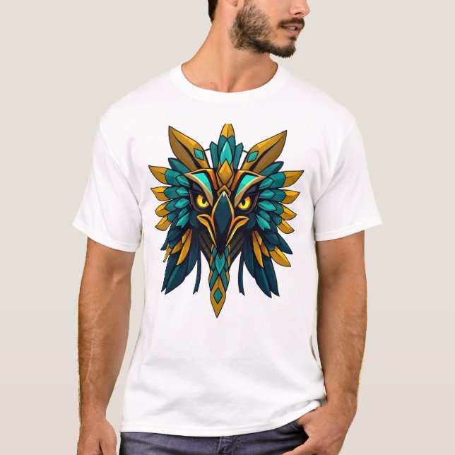 T-shirt Horus Falcon Dieu Visage Illustration (Devant)