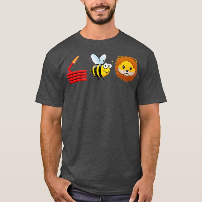 T-shirt Hose Bee Lion Je suis pompier (2) (Devant)
