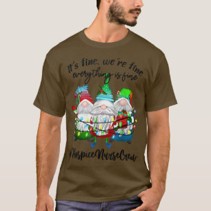 T-shirt Hospice Nurse Crew Son Soins Hospice Christma