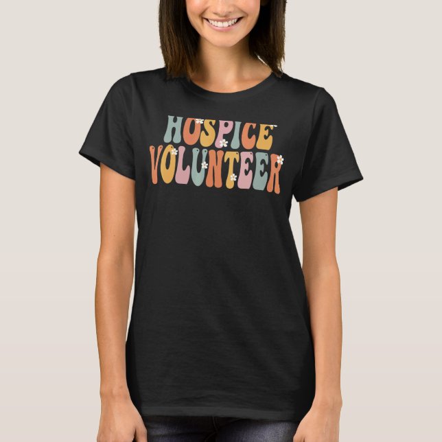 T-shirt Hospice Volunteer Jour Vintage Super d'appréciatio (Devant)