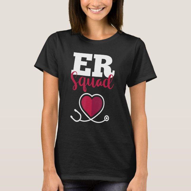 T-shirt Hospital Nurse Crew Emergency Room Nursing  RN  ER (Devant)
