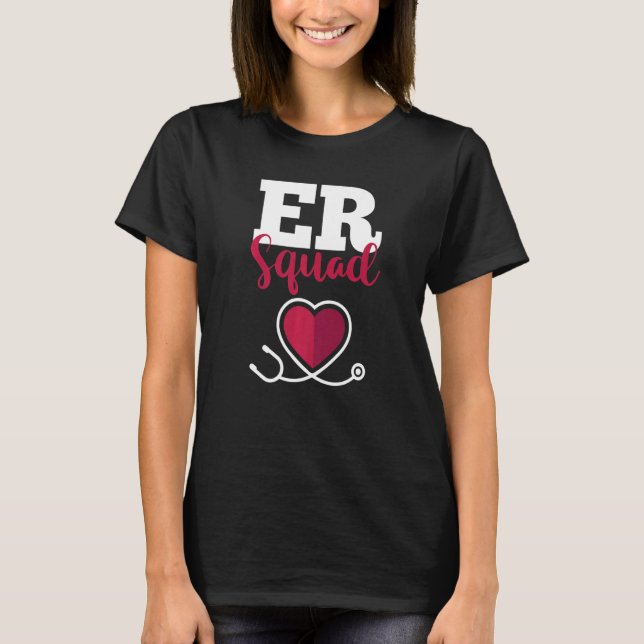 T-shirt Hospital Nurse Crew Emergency Room Nursing RN ER S (Devant)