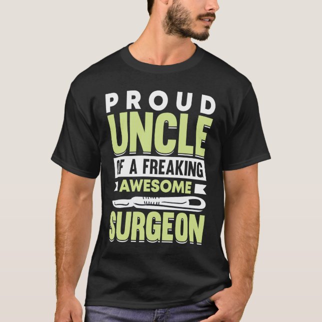 T-shirt Hospital Surgery Medical Doctor Surgeon Uncle (Devant)