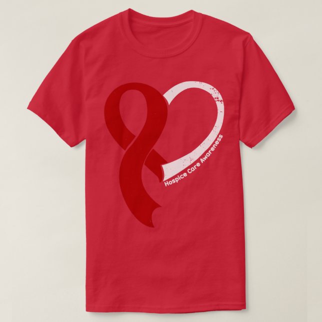 T-shirt Hospitality Care Awareness Hope Love Heart Ribbon  (Design devant)