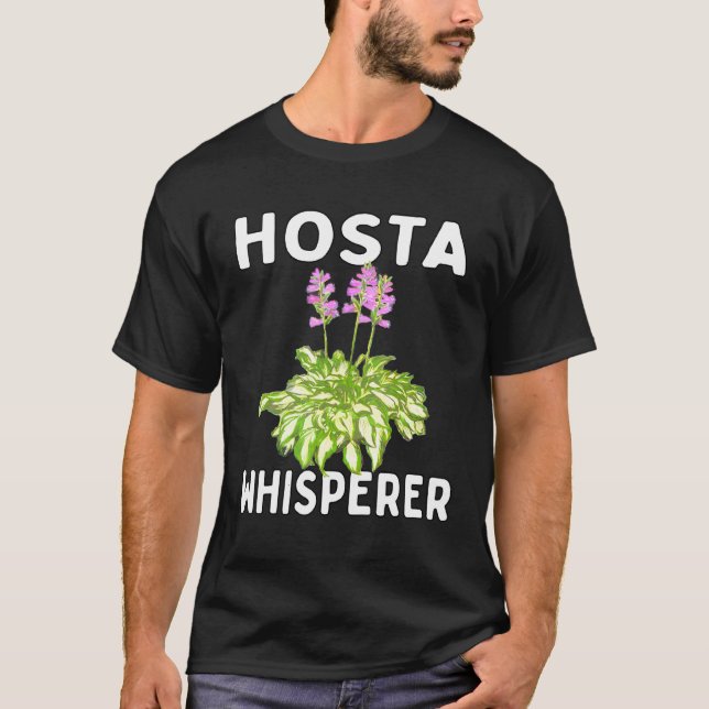 T-shirt Hosta Whisperer Jardin jardiner Ombre Loisir Peren (Devant)