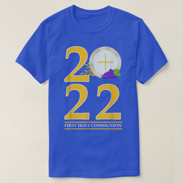 T-shirt Hostie eucharistique catholique ma première commun (Design devant)