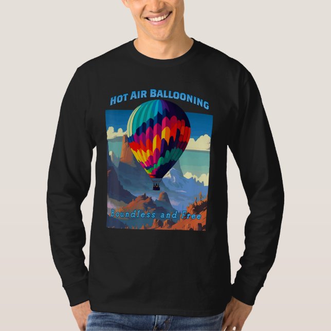 T-shirt Hot Air Balloon Boundless Adventure Sky Ballooning (Devant)