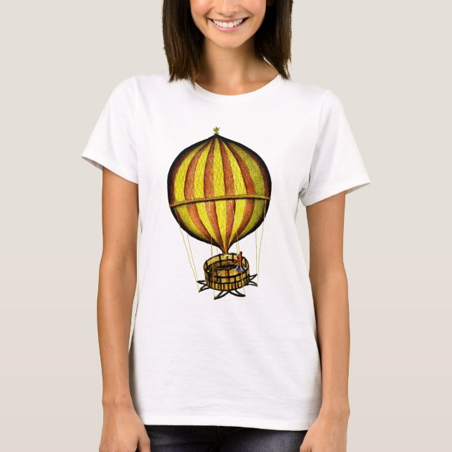 T-shirt Hot Air Balloon Yellow and Red (Devant)