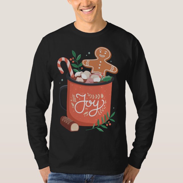 T-shirt Hot Cocaca Gingerbread Homme avec Sucre de canne J (Devant)