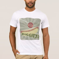Hot Diggity Chien amusant Cartographie Vintage Slo