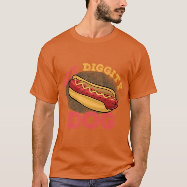 T-shirt Hot Diggity Dog gift (Devant)