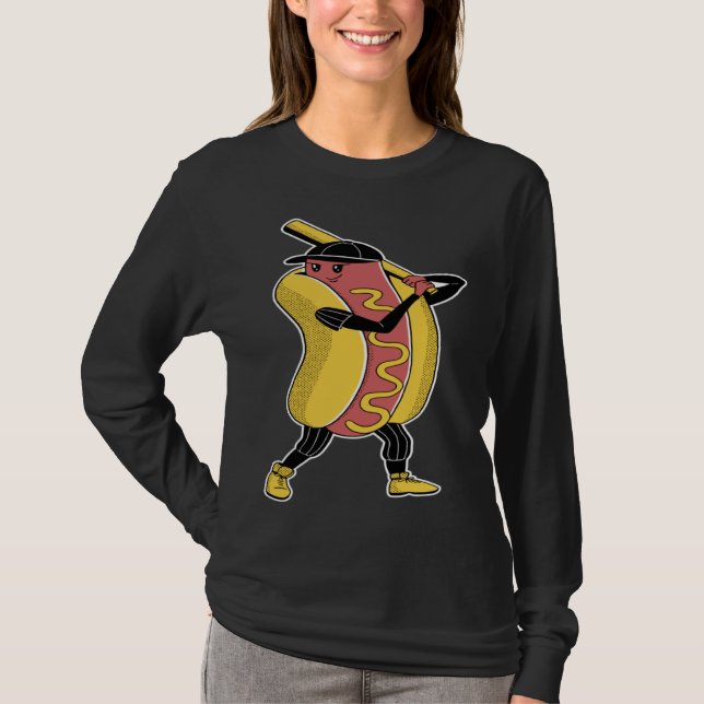T-shirt Hot-dog baseball sports (Devant)