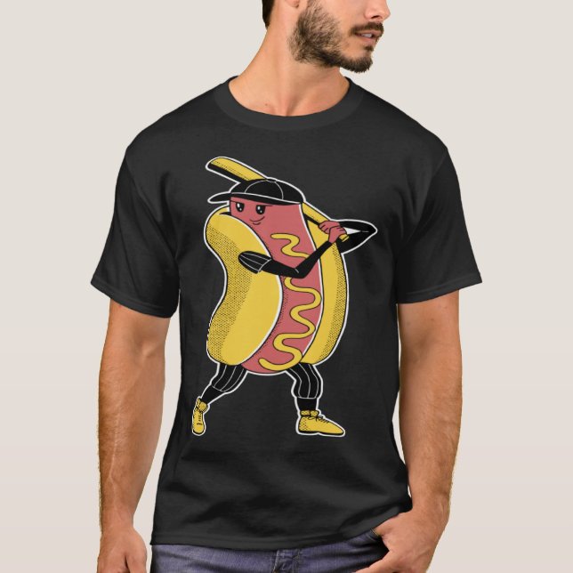 T-shirt Hot-dog baseball sports (Devant)
