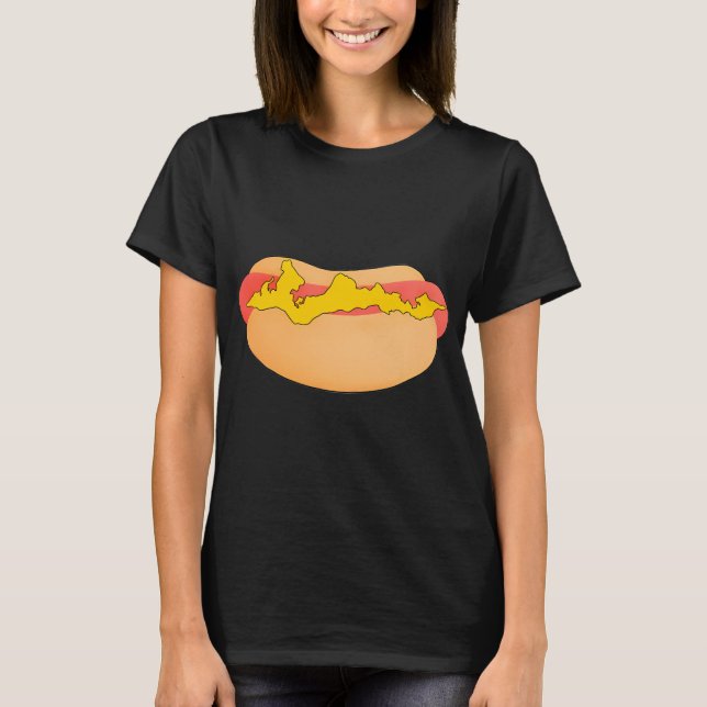 T-shirt Hot Dog de Fishers Island, NY (Devant)