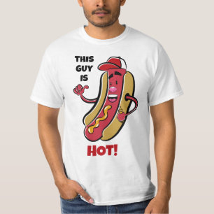 T-shirt Hot Dog Texte Personnalisé