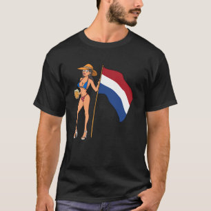 T-shirt Hot Fan Girl Pays-Bas