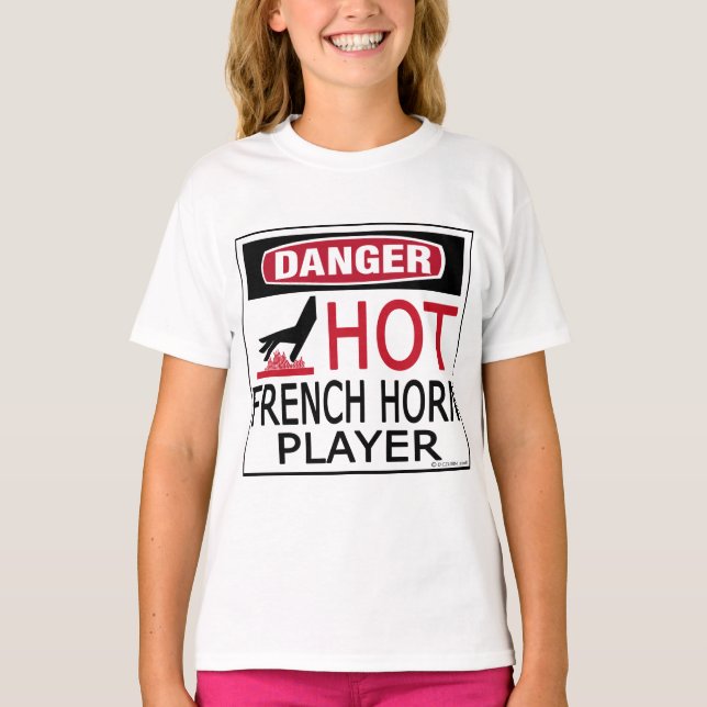 T-shirt Hot French Horn Player (Devant)
