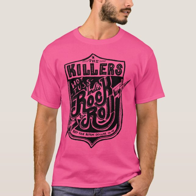 T-shirt Hot Fuss India Rock And Roll (Devant)