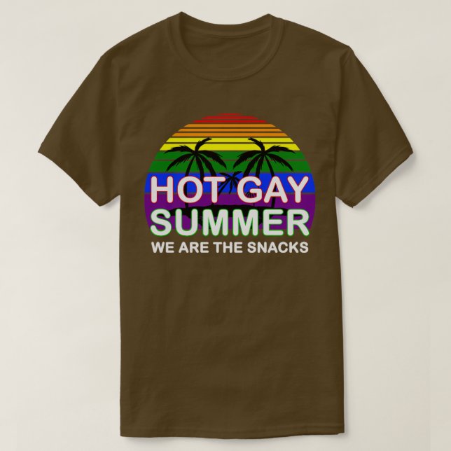 T-shirt Hot Gay Été Nous Sommes Les Snacks LGBT Appareils (Design devant)