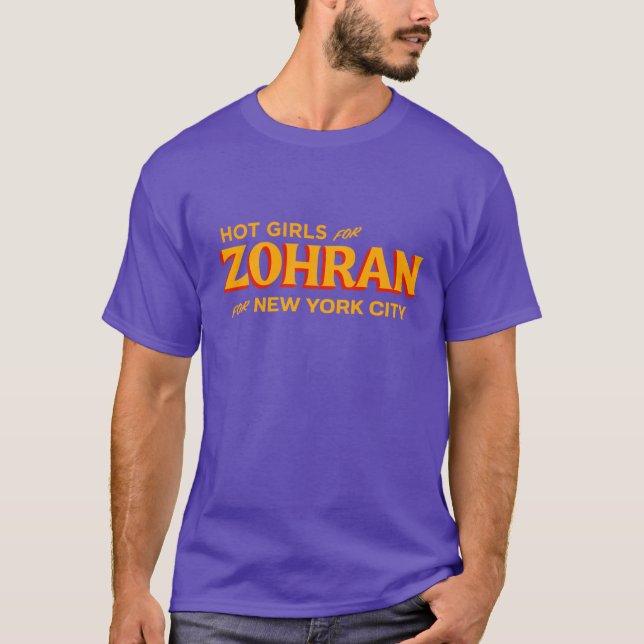 T-shirt Hot Girls For Zohran for New York City gift (Devant)