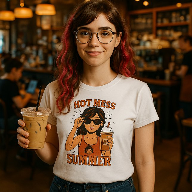 T-shirt Hot Mess Summer – Tee Funky Indie Chaos (Créateur téléchargé)