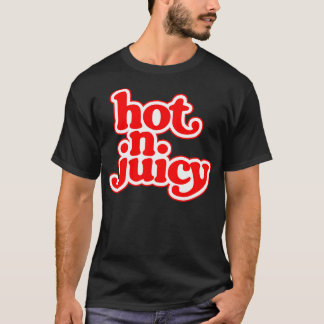 T-shirt Hot N Juicy les années 70 hamburger cheeseburger r