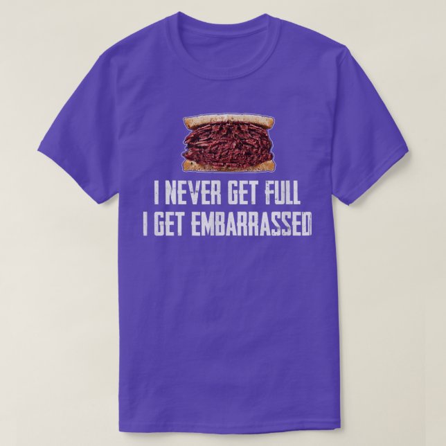 T-shirt Hot Pastrami Eat Full Stomach X Large Portion Dogg (Design devant)