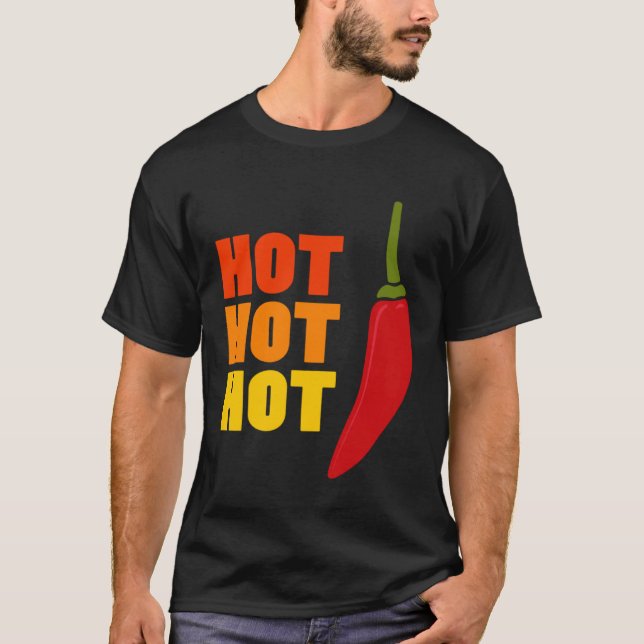 T-shirt Hot Pepper Red Jalapeno Spicy (Devant)