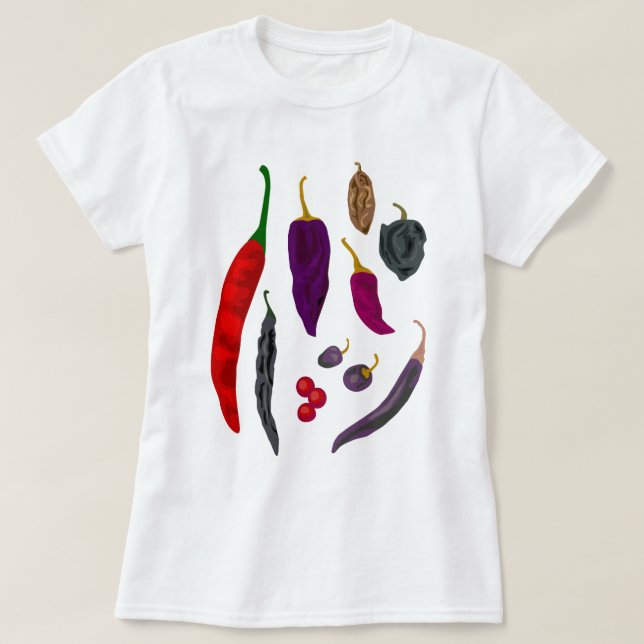 T-shirt Hot Peppers Spice Ladies (Design devant)