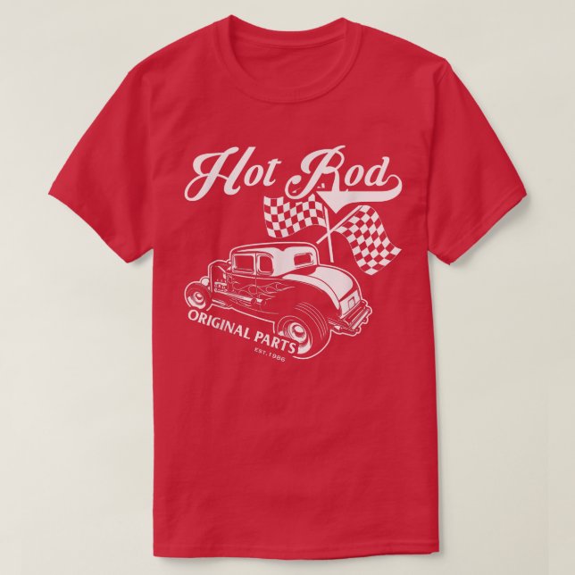 T-shirt Hot Rod Pièces d'origine Classic Old American Engi (Design devant)