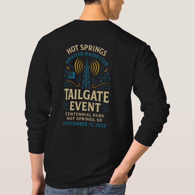 T-shirt Hot Springs Amateur Radio Tailgate Event (Dos)
