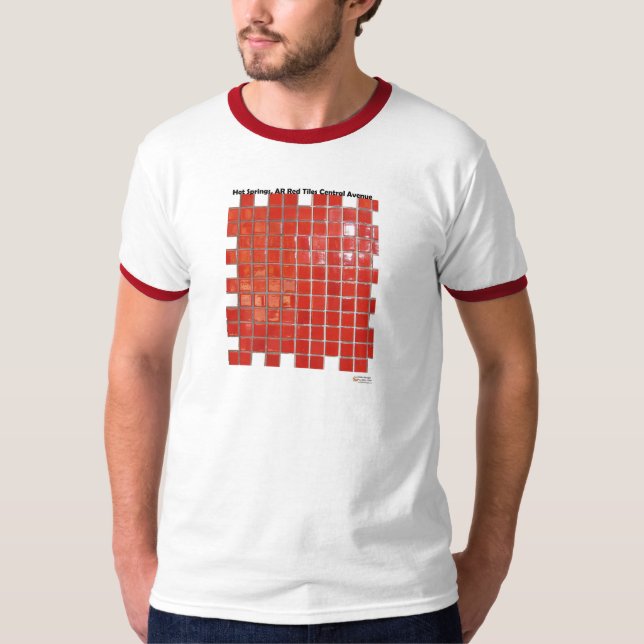 T-shirt Hot Springs, AR Red Tiles Central Ave Dons (Devant)