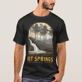 T-shirt Hot Springs National Park Emblem Vintage