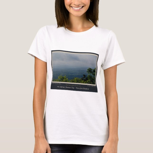 T-shirt Hot Springs National Park Rainforest Centennial Ed (Devant)